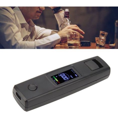 Testeur d'alcool portable avec écran LED 200 mAh, 3 couleurs indiquant la précision, détecteur d'alcoolémie pour la conduite (1/4)