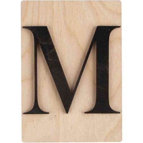 Objets décoratifs - Non spécifié - Lettres en bois déco - 14,9 x 10,5 cm - Style contemporain - Intérieur (1/2)