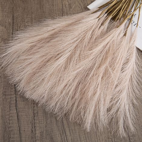 Fleur De Roseau - Fleur Séchée Naturelle - Décoration Intérieure Salon Bureau Mariage - 49 cm - Lot De 1 (1/5)