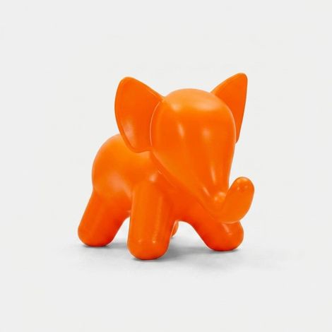 Sgabello Elephant Arancione in Polietilene CM 86x46x56 - Seduta dal Design Scultoreo e Giocoso - Collezione Elephant (1/4)
