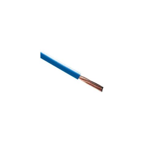 Fil électrique rigide ho7vR 6mm2 bleu clair (prix au m)