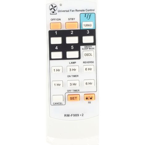 Universelle weiße ABS-Fernbedienung für elektrische Ventilatoren, robust und langlebig, kompatibel mit KDK und ELMARK.