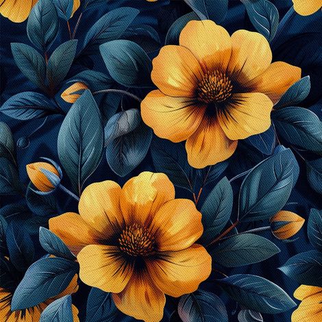 Tela decorativa para exteriores Oxford - Motivo floral I DX5342 (1/5)