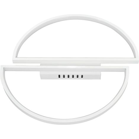 Plafonnier LED semi-circulaire double face, style minimaliste moderne, petit format, éclairage blanc chaud, 185 à 265 V CA (1/5)
