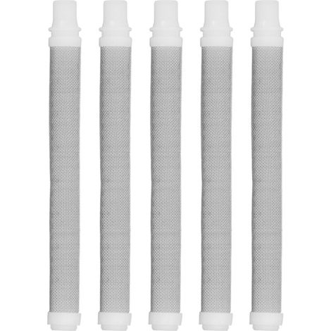 Spacnana 5pcs Filtre de Pistolet de Pulvérisation sans Air 60 Maille Filtre de Pulvérisateur de Peinture Universel à Haute Précision pour avec Matériau en Acier Inoxydable (1/5)