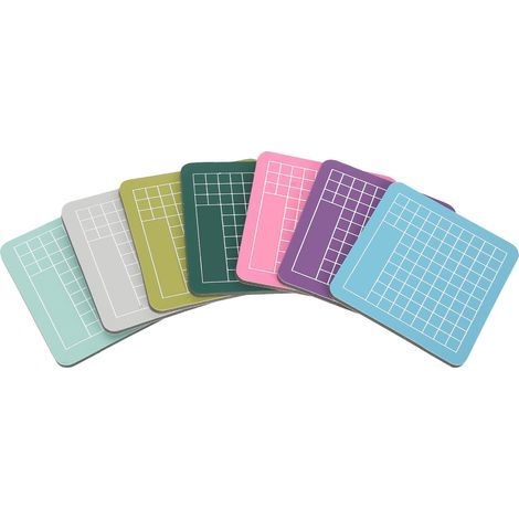 7-teiliges, farbenfrohes Schneidematten-Set für Bastelarbeiten, Mini-Selbstheilungsmatte, Kreatives Zubehör (1/5)