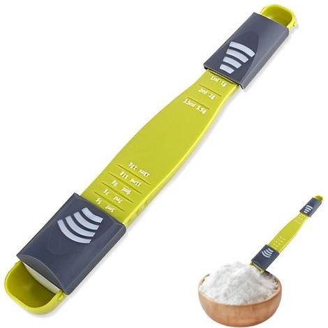 Cuillère doseuse tout-en-un, cuillere doseuse multifonctionnelles, cuillere doseuse avec graduées, cuillères doseuses en Plastique pour Outils de Mesure de liquides