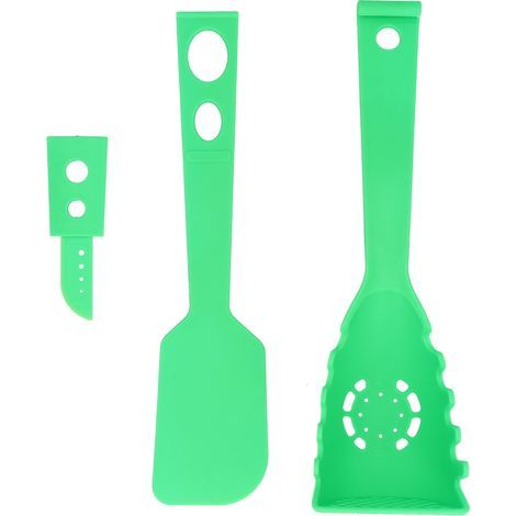 Lot de 8 ustensiles de cuisine multifonctions : spatule, passoire et couteau