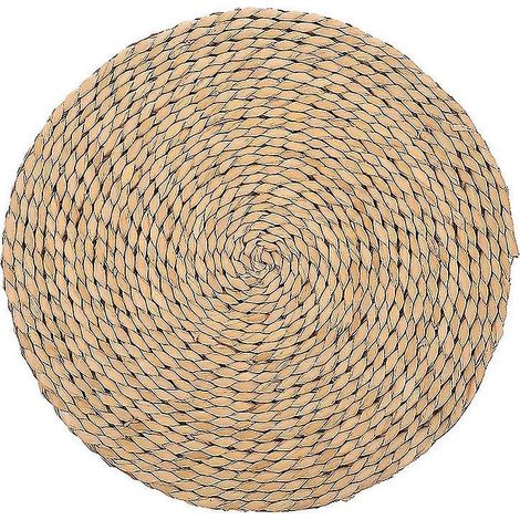 1 coussin en paille tressée (1/3)