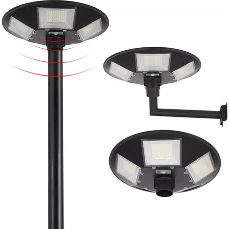 TrAdE Shop Traesio - Lampione Ufo Led Solare 350w Sensore Movimento Crepuscolare Luce Fredda 6500k Ip65 - (1/5)