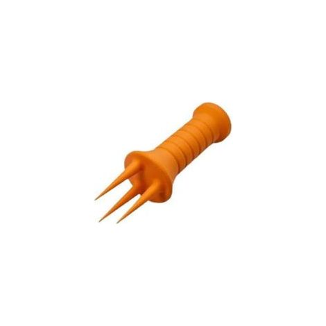 Lot de 2 fourchettes de jardinage ergonomiques pour désherbage, aérateur de sol, outils de jardinage imprimés en 3D, support de croissance des plantes (orange) (1/5)