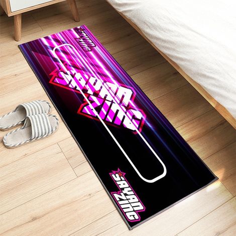 Tapis d'exposition pour moto 60 x 200 cm, antidérapant, idéal pour les passionnés de moto. Tapis décoratif, résistant aux taches et facile à nettoyer