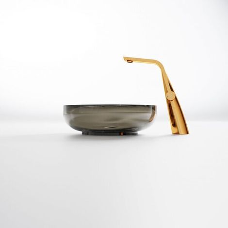 Steinberg Serie 489 Aufsatzwaschtisch, rund, aus Polyresin, mit (1/5)