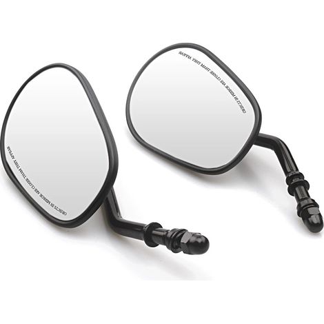 BEBUSINGOTO Motorrad-Rückspiegel, Harley-Rückspiegel, hochwertiger Ganzmetall-Harley-Rückspiegel, schwarz (1/5)