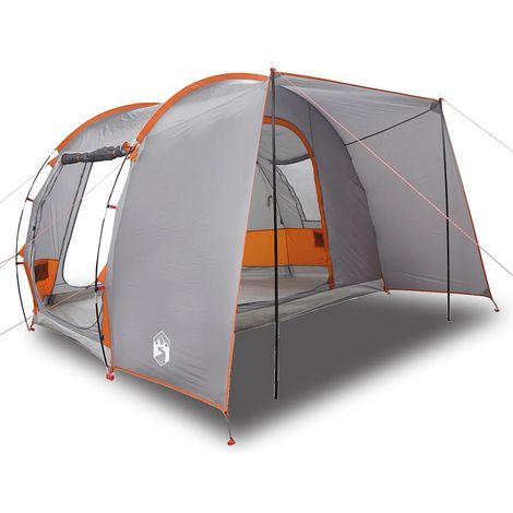 vidaXL Tienda de campaña de coche 2 personas impermeable gris-naranja (1/2)