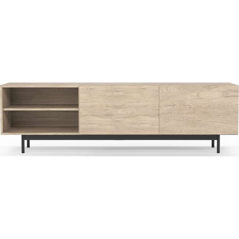 Mueble bajo televisión Md-608-1 en color roble, 52cm(alto) 180cm(ancho) 43cm(largo) (1/3)