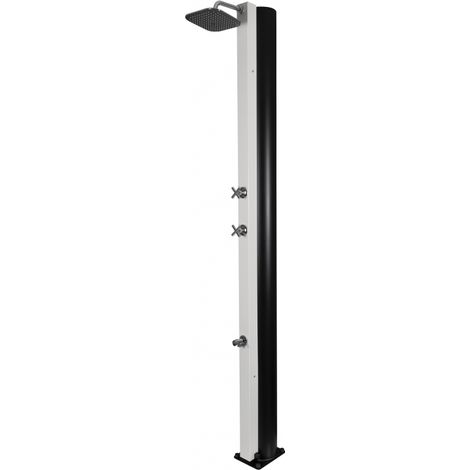 Douche de piscine solaire Blanche avec rince pieds 40L (1/5)