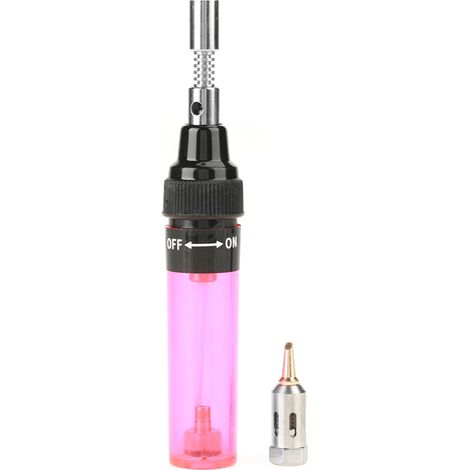 Chalumeau à gaz butane sans fil, fer à souder, pistolet, stylo de soudage, outil 1300℃ (rouge) (1/5)