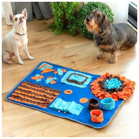 Tapis de jeux pour chien en polyester 75x50cm – Tapis à renifler éducatif – Design antidérapant pour stimulation sensorielle – Shop-Story (1/5)