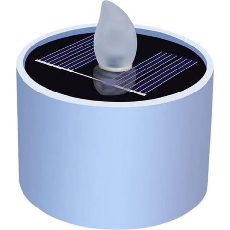 Bougies solaires d'extérieur étanches Bougies chauffe-plat réutilisables Bougies chauffe-plat LED blanc chaud scintillant sans (1/4)