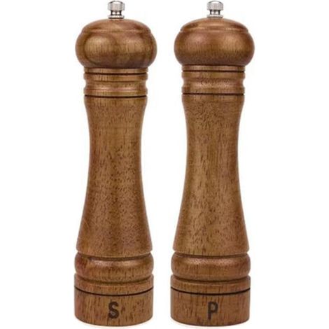 Ensemble de moulins à sel et poivre en bois chêne qualité avec ou (1/5)