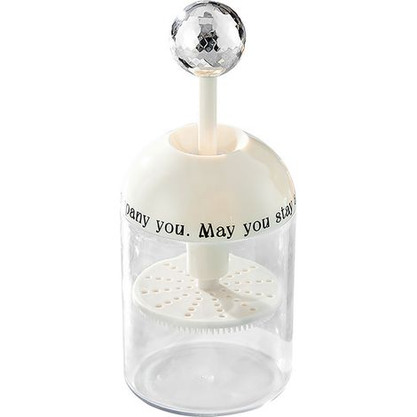 Mousseur de savon facial blanc argenté en ABS sûr, pratique pour nettoyage visage et soin de la peau (1/5)