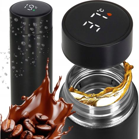 THERMOTASSE THERMOS 500 ML ANZEIGE LED-BILDSCHIRM FÜR KAFFEE TEE SMART