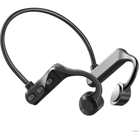 Auriculares de conducción ósea - FOXSPORT - Auriculares impermeables - Bluetooth 5.3 - Autonomía 4h - Negro (1/5)