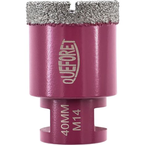 Foret Diamant pour Carrelage 40mm x M14 - Trépan de Forage pour Céramique Porcelaine Marbre Granit pour Meuleuse d'Angle (1/5)