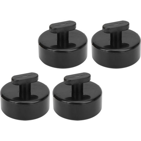 Lot de 4 patins de levage en caoutchouc noir pour Corvette C5 et C6 (1/5)