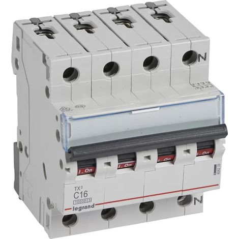 Legrand LS-SCHALTER C16A 3P+N 10KA 4TE (404239 TX3) (1/2)