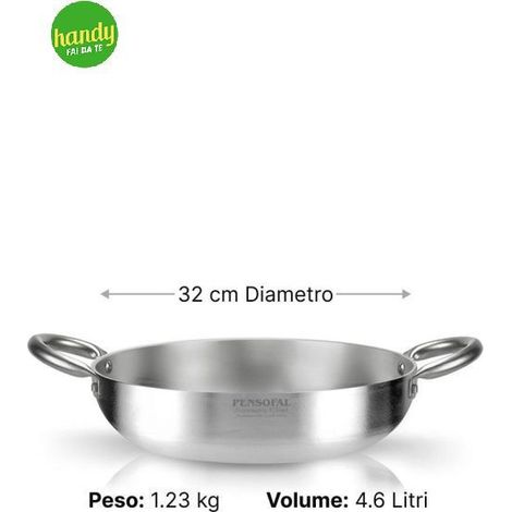 TEGAME ALTO 2 MAN INOX ACADEMY CHEF 32CM