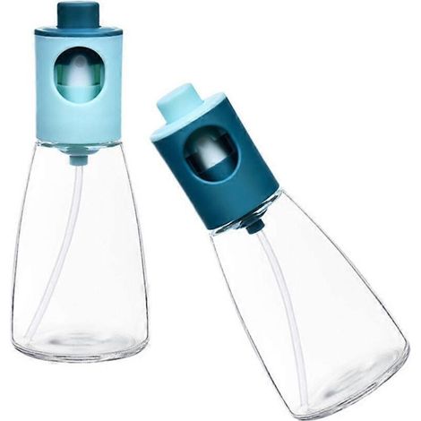 Ensemble de 2 flacons pulvérisateurs rechargeables pour huile et huile d'olive, pour une application contrôlée des assaisonnements en cuisine.-AquaForge (1/4)