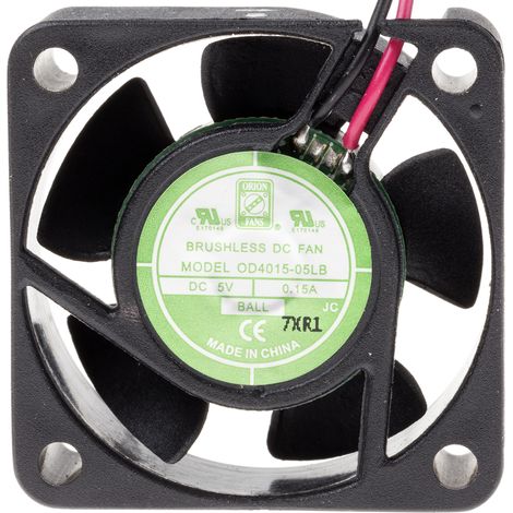 Ventilateur axial RS PRO 5 V c.c., 11.5m³/h, 40 x 40 x 15mm, 1.5W ( Prix pour 1 )
