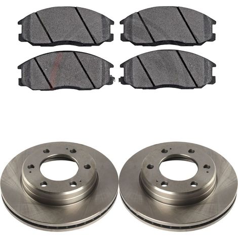 KIT FRENI ANTERIORI compatibile con SSANGYONG REXTON / REXTON II GAB) - DISCHI + PASTIGLIE OEM: P 30 013 , P 15 011 / 17914 , 18446 , 17916 , 17716 /SOSTITUZIONE DIRETTA/BASSA POLVERE/SILENZIOSO (1/5)
