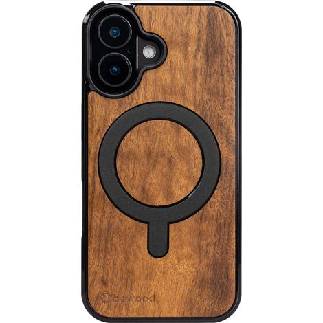 Funda de madera Bewood para iPhone 16 IMBUIA con MagSafe (1/2)