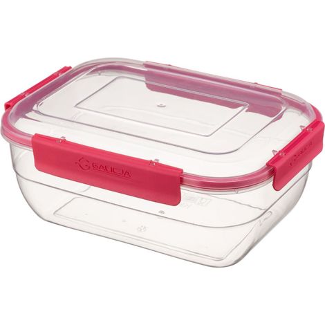 Contenitore rettangolare per la conservazione degli alimenti 1320 ml 1,32 l VIVO ermetico con guarnizione chiusa con 4 clip