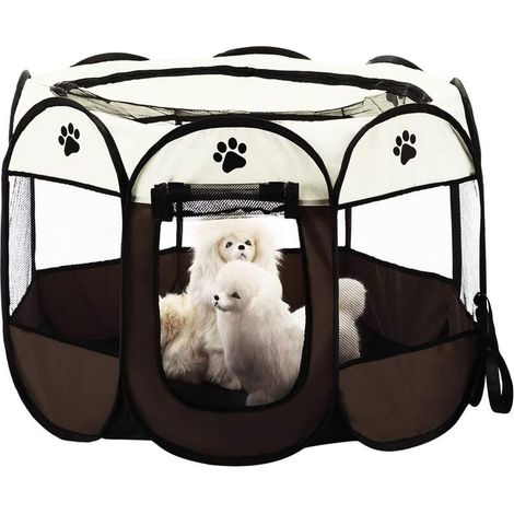 Linghhang – Tente pliable pour animaux de compagnie – 8 pièces en maille – Dimensions 77cm x 43cm – Tissu Oxford 600D imperméable – Conception à deux portes