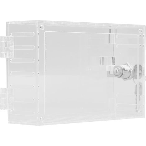 Thermostat-Schließfach mit 2 Schlüsseln, universeller transparenter Acrylglasabdeckung, großem Schutzgitter (1/5)