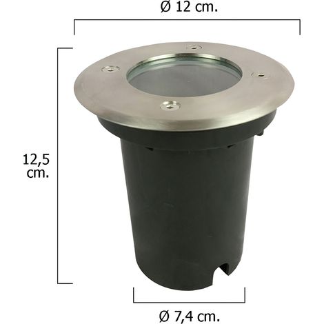 IP54 LED-Einbaustrahler Edelstahlfarbe