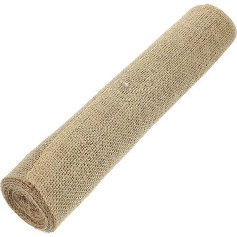 Chemin de table rustique en toile de jute pour mariage (1 rouleau)
