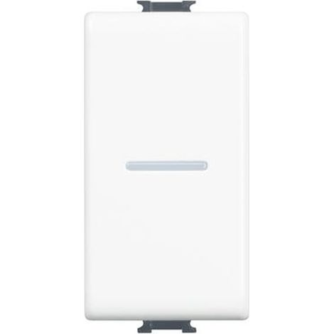 Bticino matix - pulsante ax 1p no 10a 1m bianco am5055n