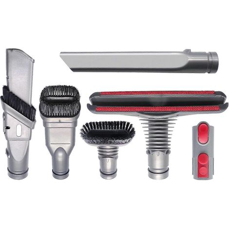 Kit de accesorios Brosse para aspirador Dyson V8 V7 con adaptador, piezas de limpieza total para Dyson V6 DC45 DC35 DC52 DC29 DC62 DC33 DC34, etc.
