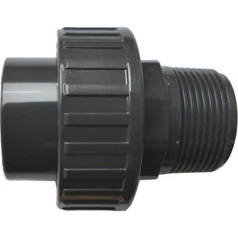 PVC Fittinge, PVC-U Verschraubung Klebemuffe 40mm, Rohrverbinder (1/4)