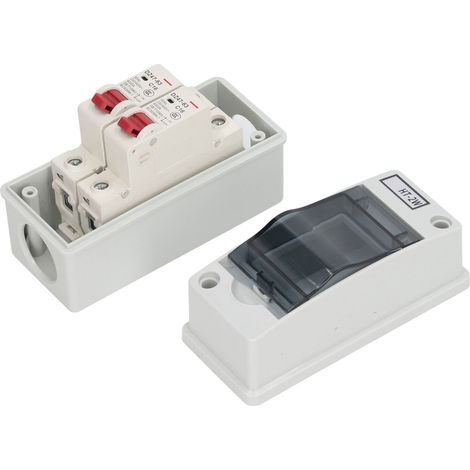 Disjoncteur miniature DZ47 63 16A 230V 400V 2 pôles étanche pour systèmes CC extérieurs (1/5)