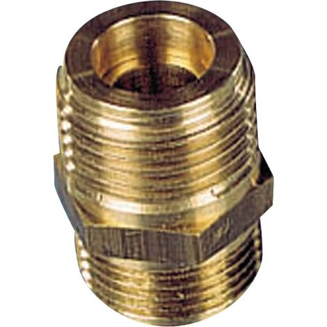 Raccord Gaz Double Mâle Inox DN12 - Filetage M20x1,5 et G1/2" - Pour Bouteille Butane Propane - Connexion Sécurisée Cuisine Chauffage