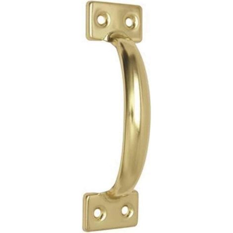 2 Pack Vintage Barn Door Handles for Kitchen Cabinets, Hole Center: 112mm, Gold Iron (1/4)