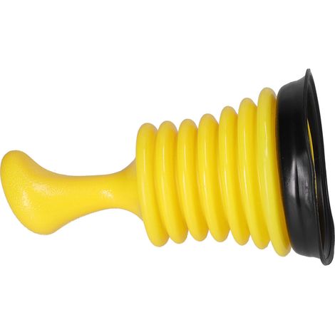 Ventouse de débouchage pour toilettes, évier et canalisation – Pompe à piston manuelle pour nettoyage des drains (1/5)