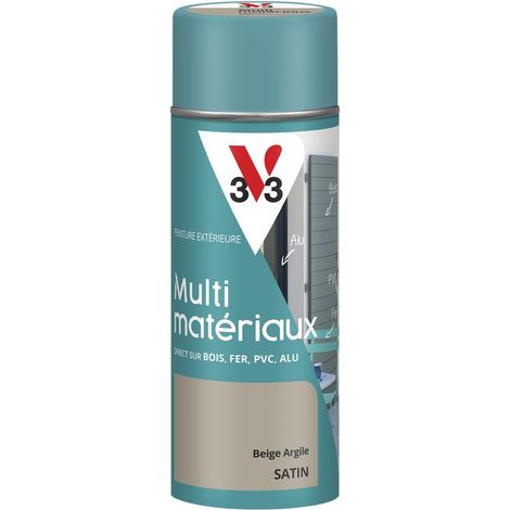 Peinture extérieure Multi-matériaux V33 Beige argile Satin 400ml