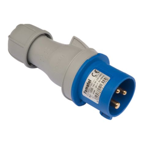 FICHE CETAC 2P-T 220 V IP44